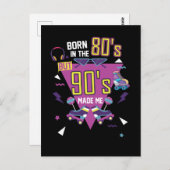 生まれ 80sミュージックパーティーローラースケートで滑るDisco 1980s ポストカード (正面/裏面)