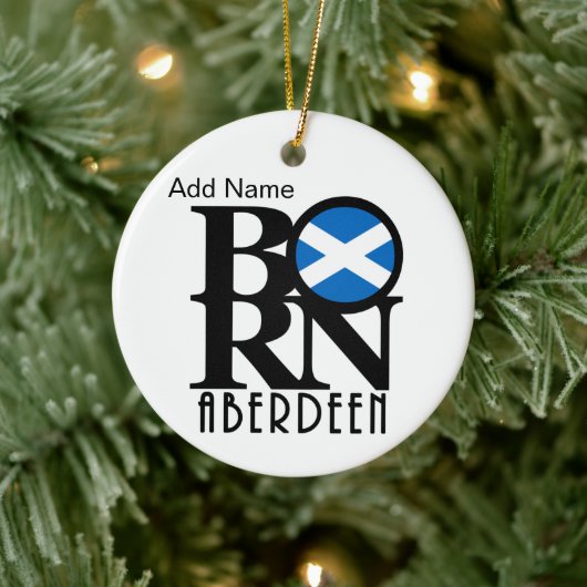 生まれAberdeen Scotlandカスタマイズ可能 セラミックオーナメント (ツリー)