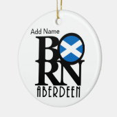 生まれAberdeen Scotlandカスタマイズ可能 セラミックオーナメント (左)