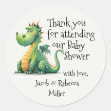 生まれBaby Shower Thank You Sticker