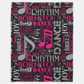 生まれDance Pink ID277 フリースブランケット (正面)