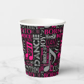 生まれDance Pink ID277 紙コップ (裏面)