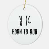 生まれDNA走に対する セラミックオーナメント (左)