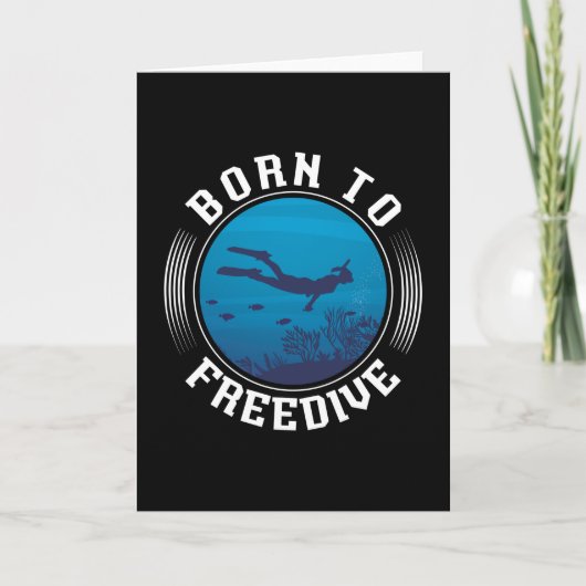 生まれFreedive Sparifishing Freediver Freediving カード (正面)