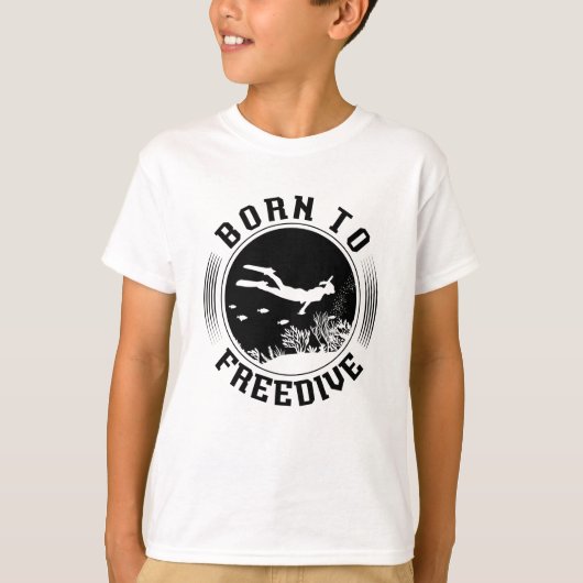 生まれFreedive Sparifishing Freediver Tシャツ (正面)