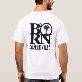生まれGreenville SC (背面プリント) Tシャツ