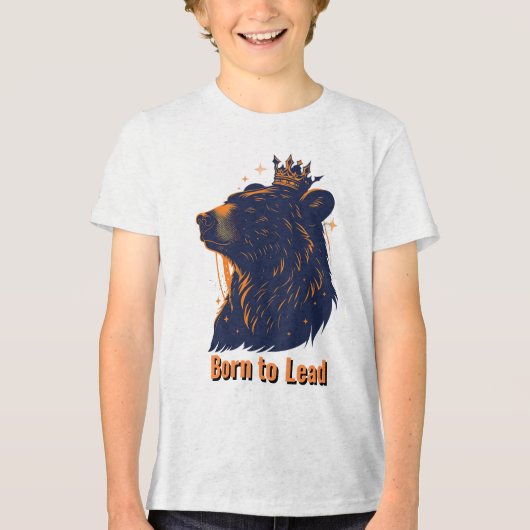 生まれLead Bear Crown Tシャツ – 感動的 Wi (正面)