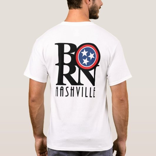 生まれNashville *(バックプリント) Tシャツ (裏面)
