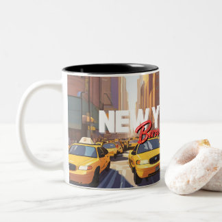 生まれNew York City ツートーンマグカップ
