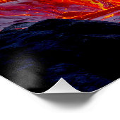 "生まれOf Inferno" – 火山女性ポートレート ポスター (コーナー)