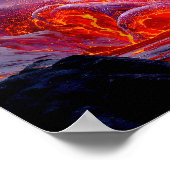 "生まれOf Inferno" – 火山女性ポートレート ポスター (角)