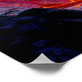 "生まれOf Inferno" – 火山女性ポートレート ポスター (角)