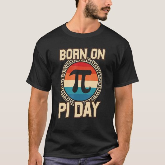 生まれOn Pie Day Math Student先生 Tシャツ (正面)