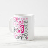 生まれPink Gray ID277をダンスに追加 コーヒーマグカップ (正面左)