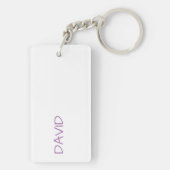 生まれRooster Year Personalityカスタム Keychain 2 キーホルダー (裏面)