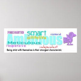 生まれRooster Year Personality Poster 2 アステカ ポスター