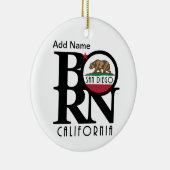 生まれSan Diegoカスタマイズ セラミックオーナメント (右)