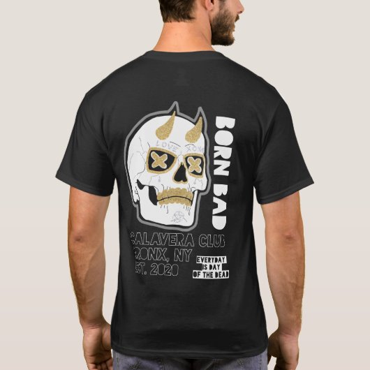 生まれTシャツが悪い Tシャツ (裏面)