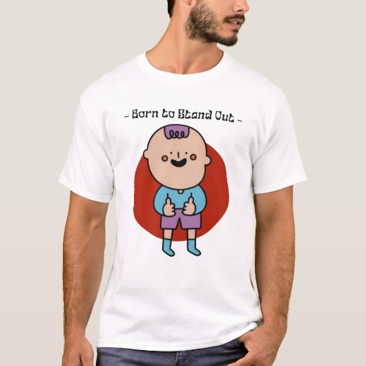 生まれTシャツを出すユニークとはっきりしたスタイル! Tシャツ (正面)