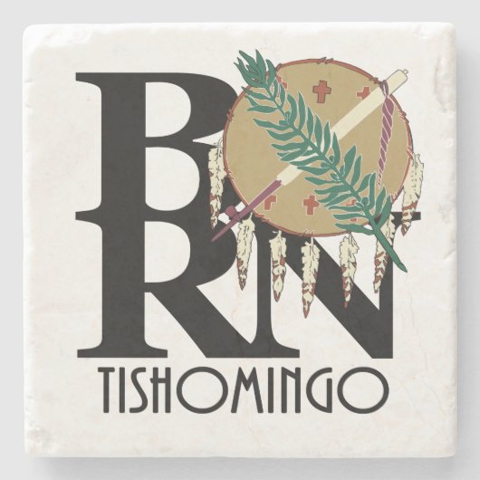 生まれTishomingoさん ストーンコースター (正面)