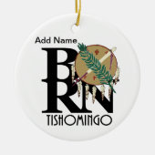 生まれTishomingoさん セラミックオーナメント (正面)