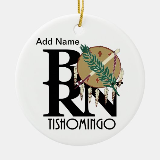 生まれTishomingoさん セラミックオーナメント (正面)