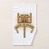 生まれTo Dance (Leopard) バスタオルセット (ハンドタオル)