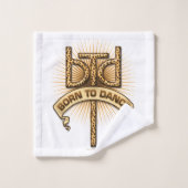 生まれTo Dance (Leopard) バスタオルセット (ウォッシュタオル)