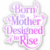 生まれTo Mother引用文シール シール (正面)