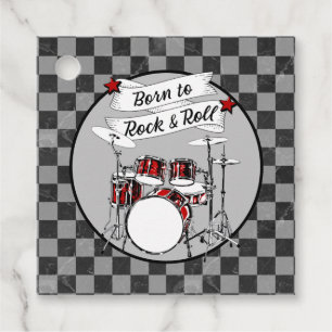 生まれTo Rock & 転がドラムキットDrummer Music フェイバータグ