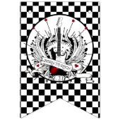 生まれTo Rock & 転が Guitar Rockerミュージシャンパーティー バンティングフラッグ (第1の旗)