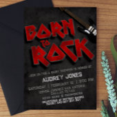 生まれTo Rock - Baby Shour 招待状