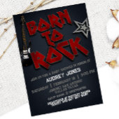 生まれTo Rock Baby Shower招待状 招待状