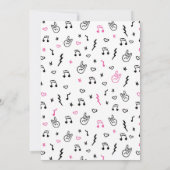 生まれTo Rock Girl Baby Shower招待状 招待状 (裏面)