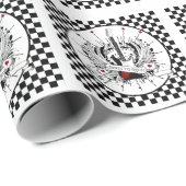 生まれTo Rock & Guitar転が Rockerミュージシャンギフト ラッピングペーパー (ロールコーナー)