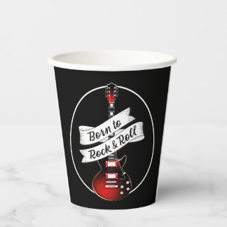 生まれTo Rock & Guitar転が RockerミュージシャンパーティーP 紙コップ