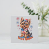 生まれTo Sparkle - 7月4日かわいいパーティー 招待状 (スタンド正面)