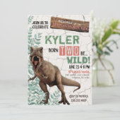 生まれTWO BE野生誕生日招待状 招待状 (スタンド正面)