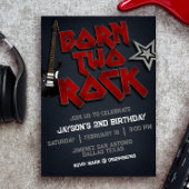 生まれTwo Rock - 2回目の誕生日 招待状