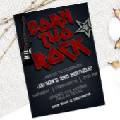 生まれTwo Rock - 2回目の誕生日 招待状