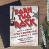 生まれTwo Rock - 2回目の誕生日 招待状