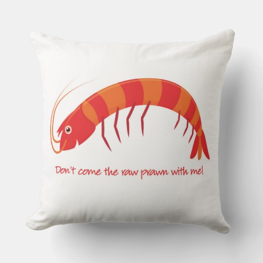 「生ま来しなエビを!」 クッション (正面)