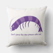 「生ま来しなエビを！」 クッション (裏面)