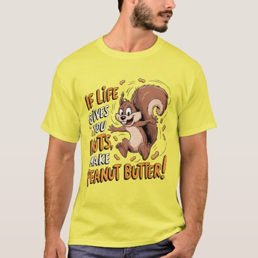 生もし与え活はピーナッツバターを作る Tシャツ (正面)