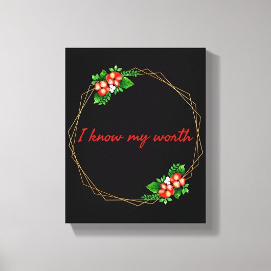 生やる気を起こさせる活の肯定 キャンバスプリント (正面)