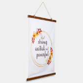 生やる気を起こさせる活の肯定 吊り下げ型タペストリー (傾斜あり)