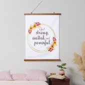 生やる気を起こさせる活の肯定 吊り下げ型タペストリー (寝室)