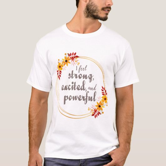 生やる気を起こさせる活の肯定 Tシャツ (正面)