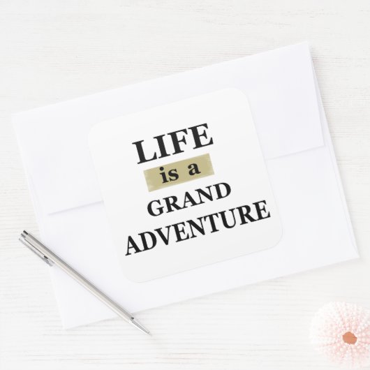 生やる気を起こさせる活引用文 スクエアシール (封筒)