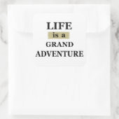 生やる気を起こさせる活引用文 スクエアシール (バッグ)